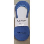 Calvin Klein 2 Pack Mens Footies Mid Cut Socks (Delivery Band A)