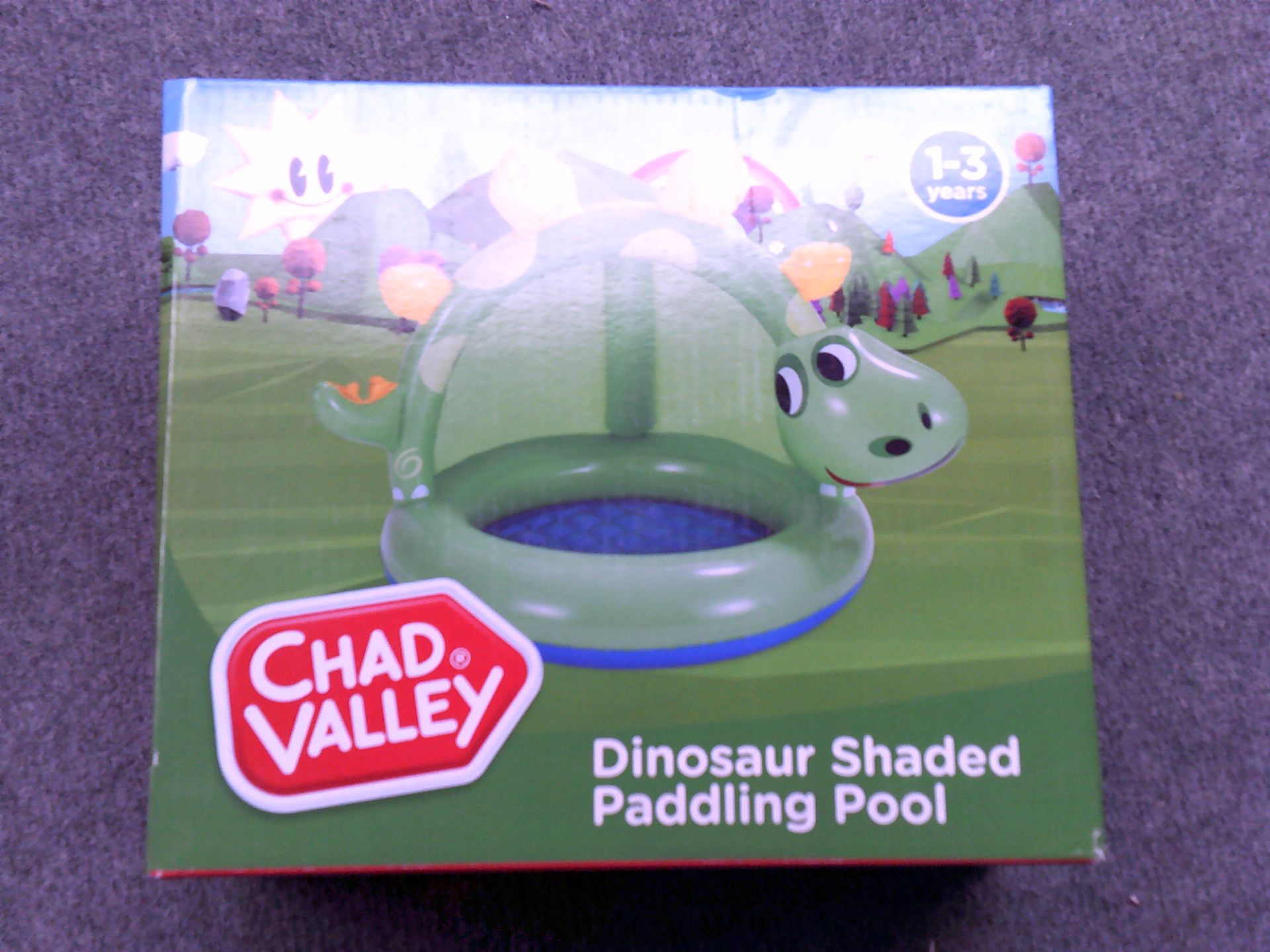 Chad valley dinosaur shaded paddling pool (Delivery Band A)