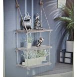 Mason White Wodden Hanging Shelves (Delivery Band A)