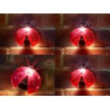 Set of 3 Lady Bug Solar Lights (Delivery Band A)