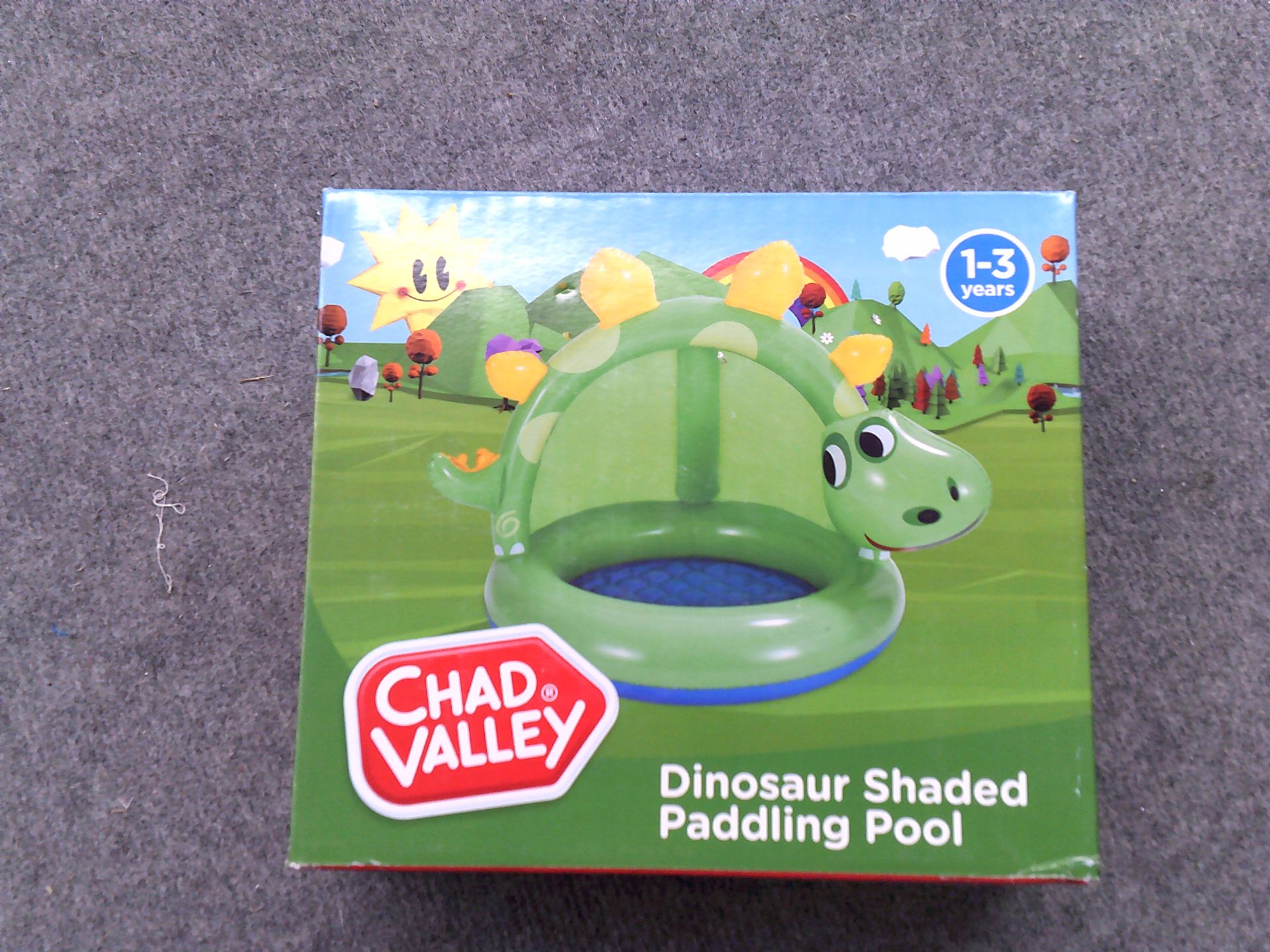 Chad valley dinosaur shaded paddling pool (Delivery Band A)