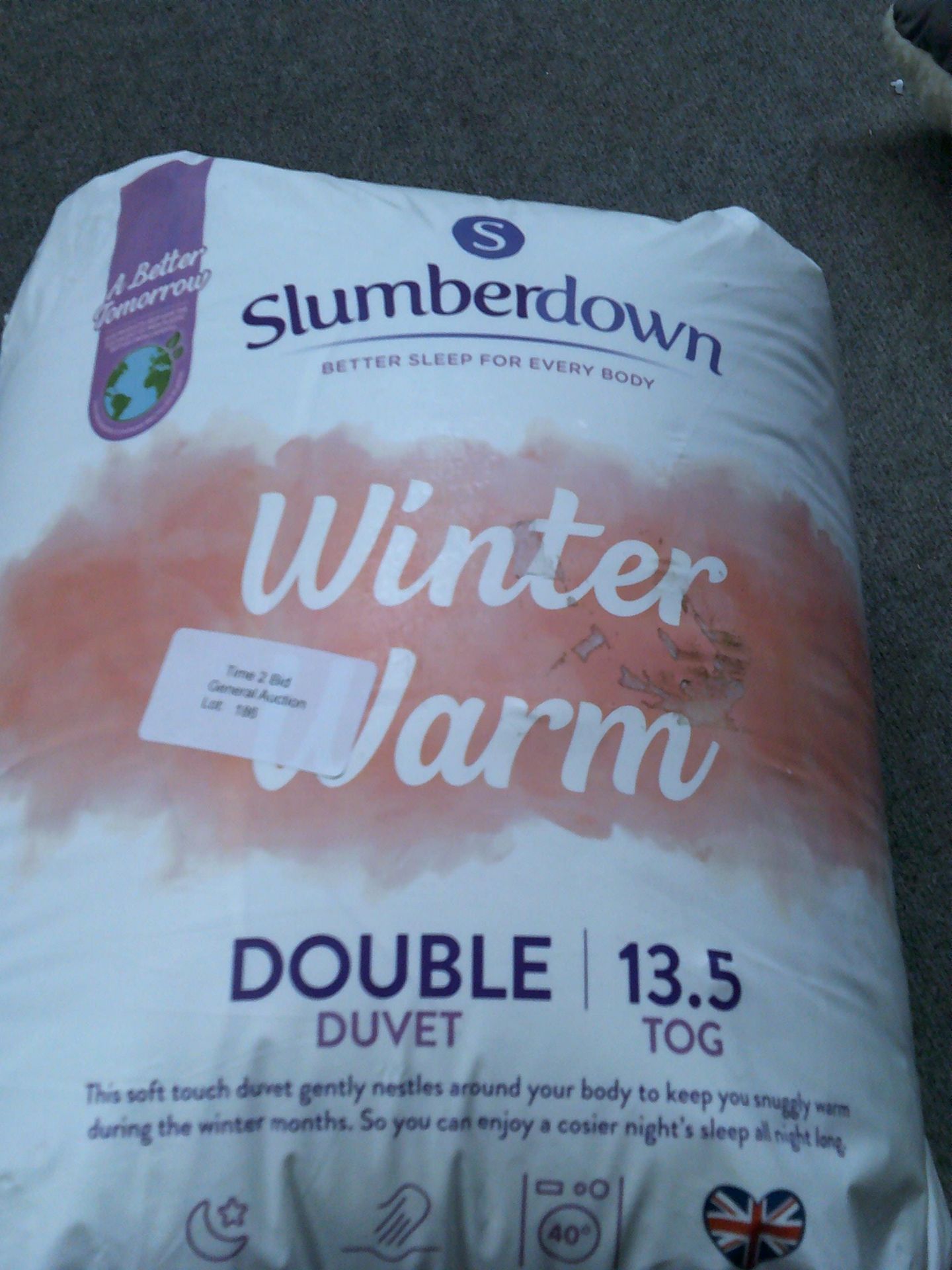 Slumberdown winter warm double duvet 13.5 tog (Delivery Band A)