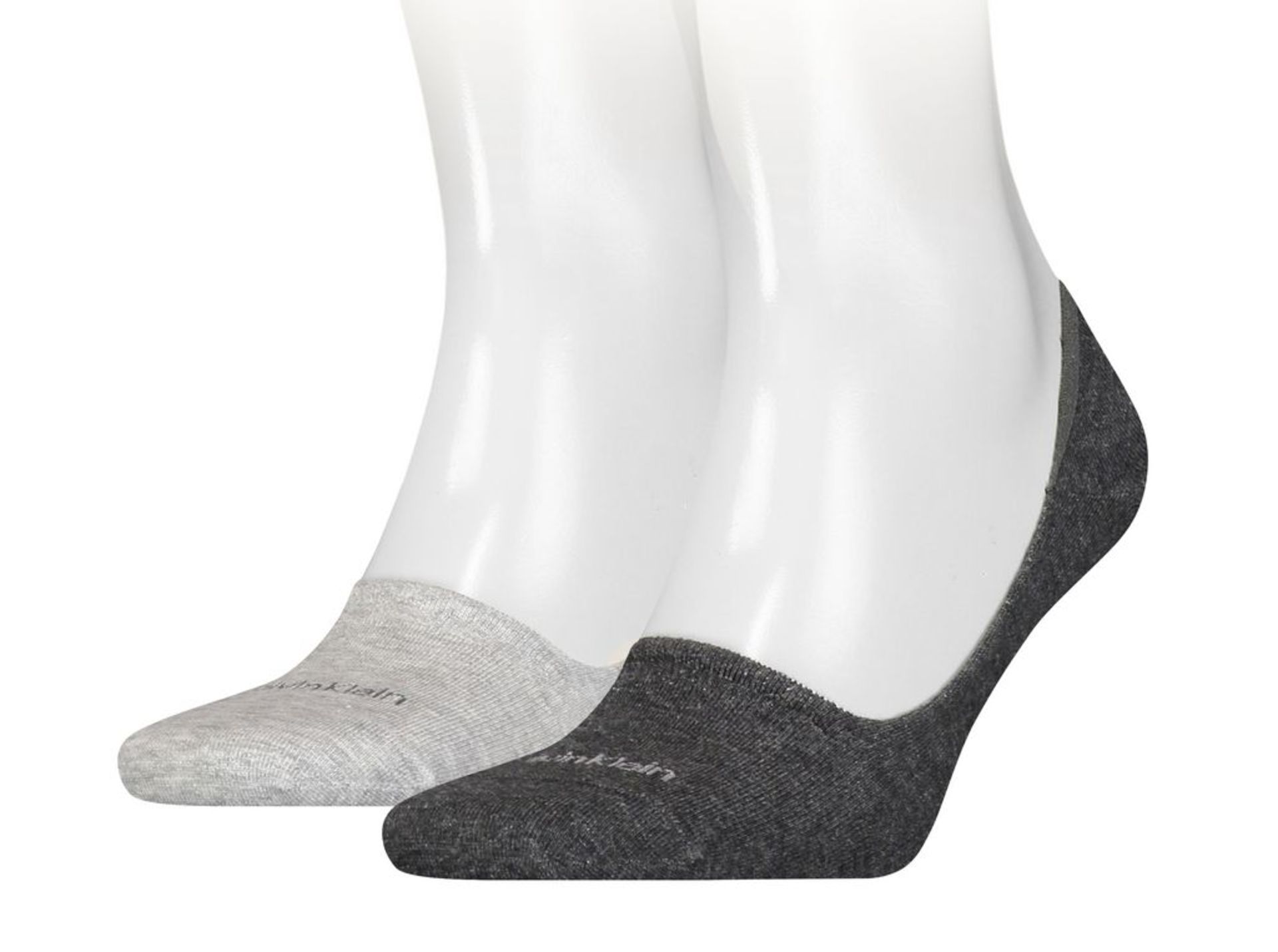 Calvin Klein 2 Pack Mens Footies Mid Cut Socks (Delivery Band A)