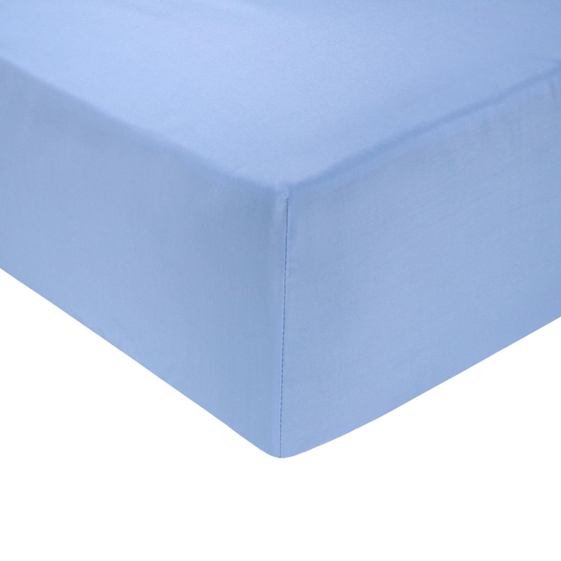 Light Blue Fitted Sheet King Size (Delivery Band A)