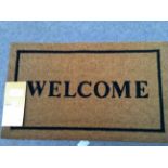 KEBIR SCRAPER WELCOME DOORMAT COIR 75cm/45cm