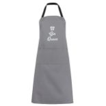 Adult apron gin queen grey as8 106 (Delivery Band A)