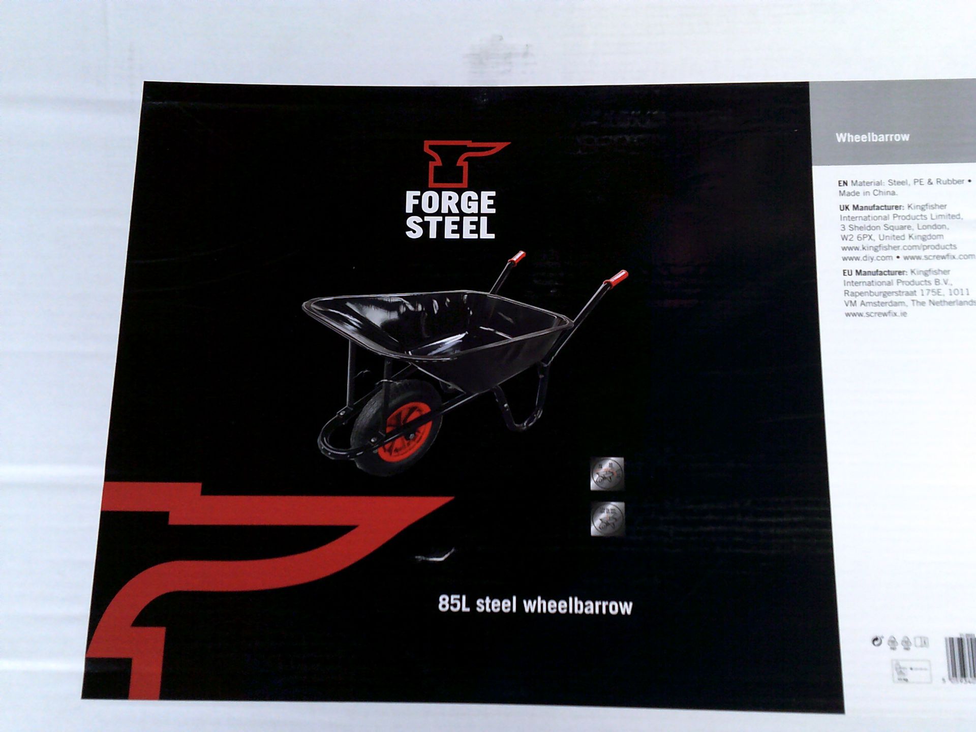 FORGE STEEL 85L WHEELBARROW