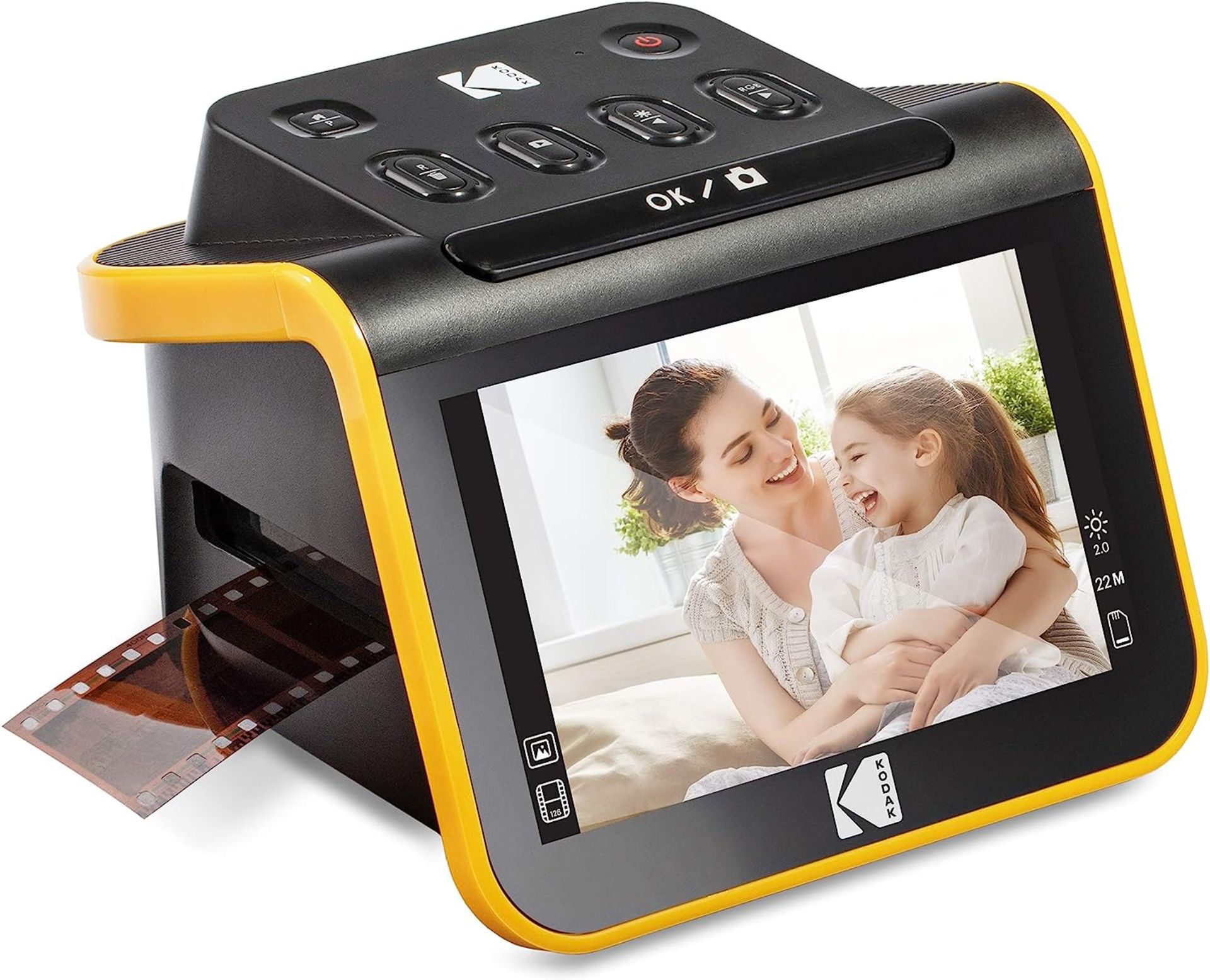 Kodak Digital Film Scanner, Film and Slide Scanner with 5" LCD Screen, Convert Color & B&W Negatives
