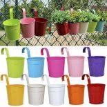 10 Pack Metal Flower Pots (Delivery Band A)