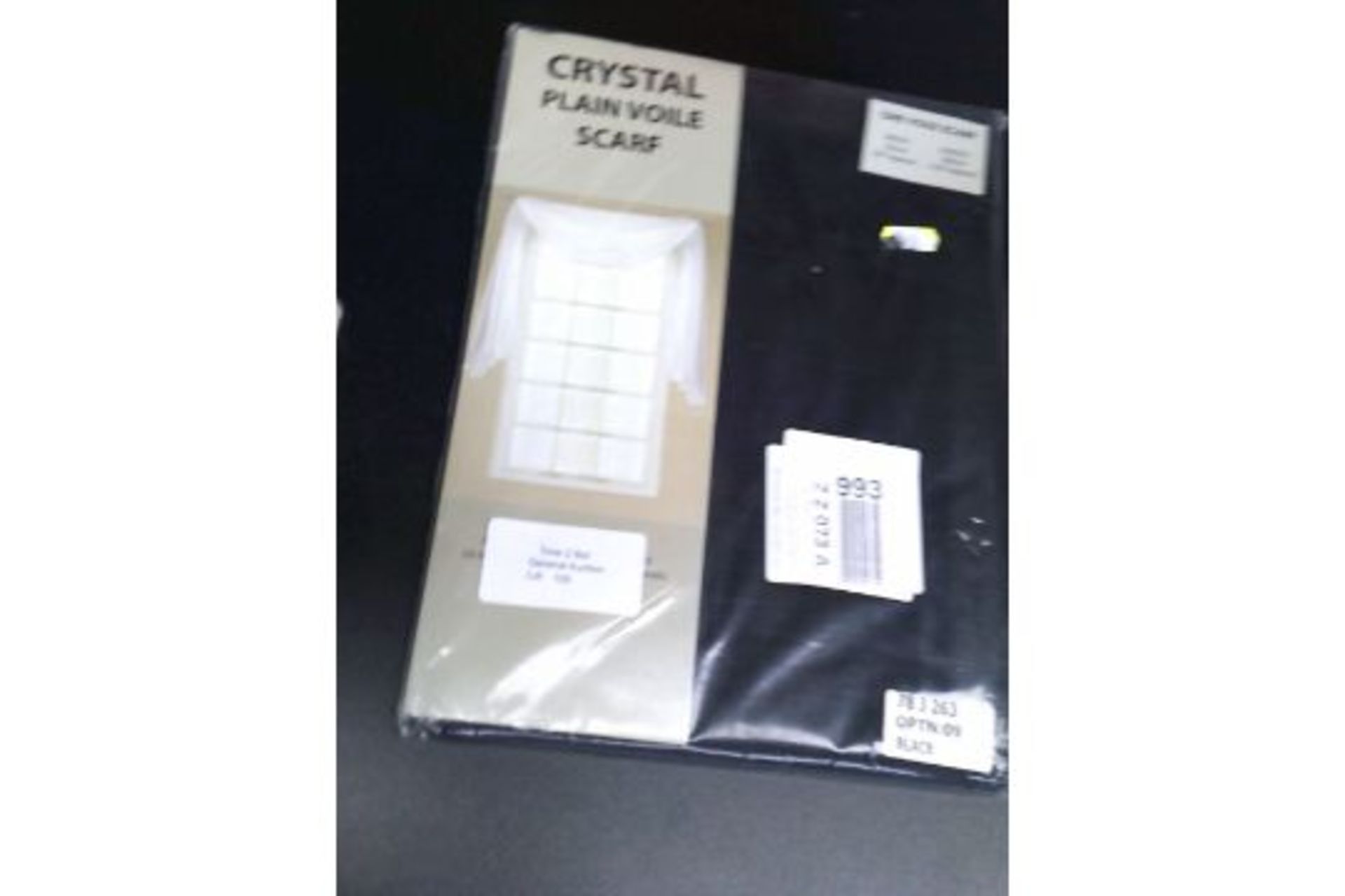 Crystal plain voile curtain width 145cm length 300cm (Delivery Band A)