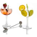 Nortis Gin and Cocktail Glasses with Mixing Spoon (Delivery Band A)