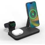 ZAGG mophie Snap+ 3-in-1 Wireless Charger with UK/Ireland Adapter, Qi-Enabled devices, Fast