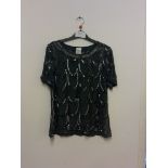 ELITE SEQUIN BLOUSE SIZE 10