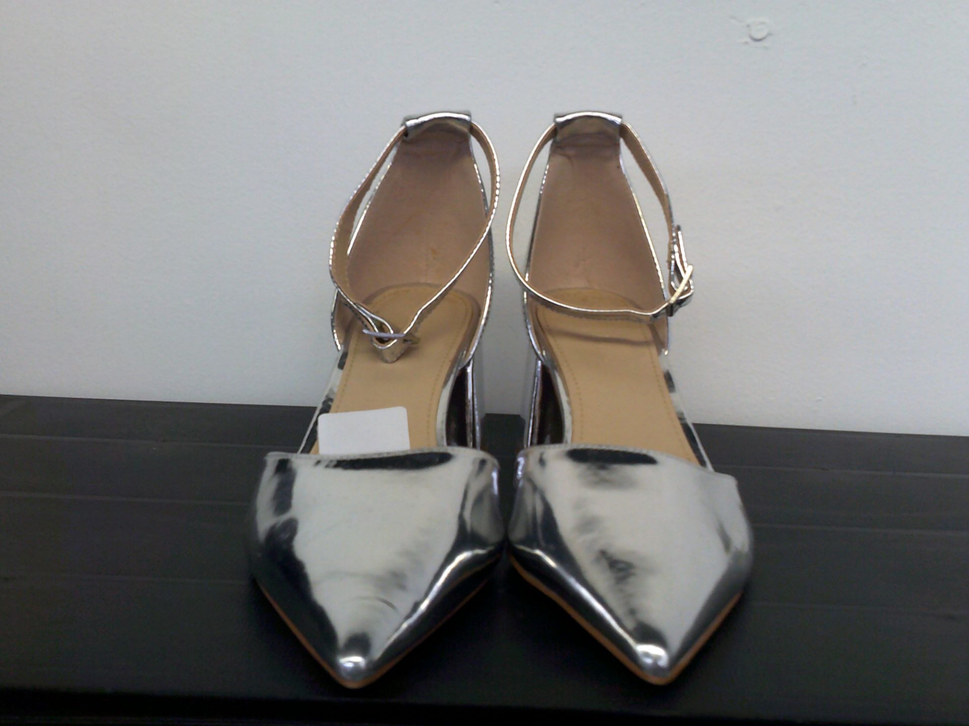 Simply Be Silver Heels Size 5