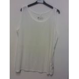 BONPRIX WHITE VEST TOP SIZE XL