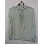 MARKS AND SPENCERS TIE NECK BLOUSE SIZE 6