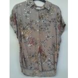 TOGETHER SEQUIN FLOWER BLOUSE SIZE 12