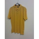 STUDIO MENS MUSTARD POLO SHIRT SIZE M