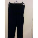 M&S NAVY TROUSERS SIZE 8