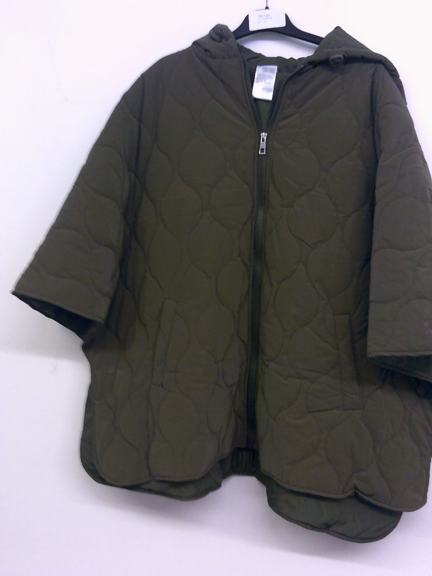 BONPRIX GREEN PONCHO STYLE COAT FREE SIZE