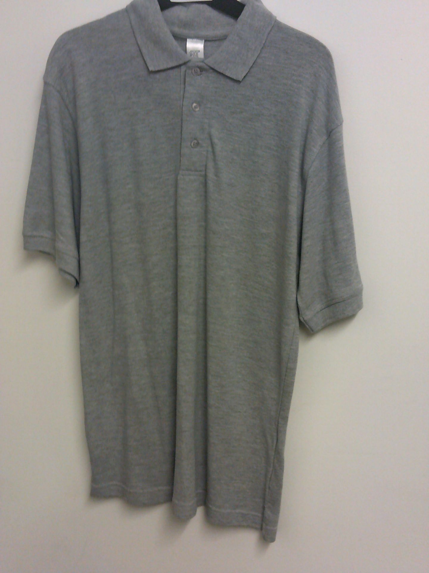 MENS GREY POLO SHIRT SIZE M