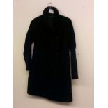 BODYFLIRT BLACK LINED COAT WITH SIDE BUTTON FASTENING SIZE 14