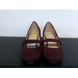 JD Williams Burgundy Heels Size 4