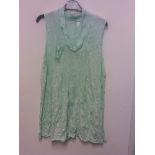 GREEN CRINKLE DESIGN TOP SIZE 18