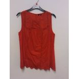 RED BLOUSE SIZE 10