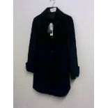 SISLEY SHORT BLACK LINED COAT SIZE 6