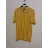 STUDIO MENS MUSTARD POLO SHIRT SIZE M