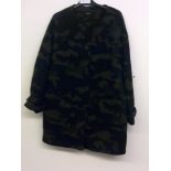 CAPSULE ARMED PRINT LINED COAT SIZE 18