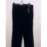 KALEIDOSCOPE BLACK TROUSER WITH GOLD PIPING DOWN LEG SIZE 12