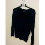 M&S NAVY VNECK JUMPER SIZE M