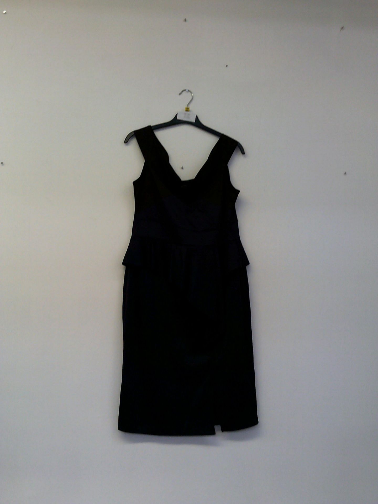Simply Be Black Frill Dress Size 16