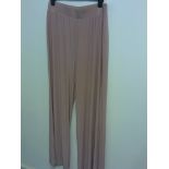 DENNIS DAY PINK FLOATY WIDE LEG TROUSER SIZE 16