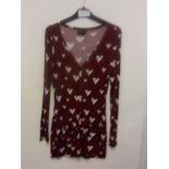 BEYOU HEART CARDIGAN SIZE 10