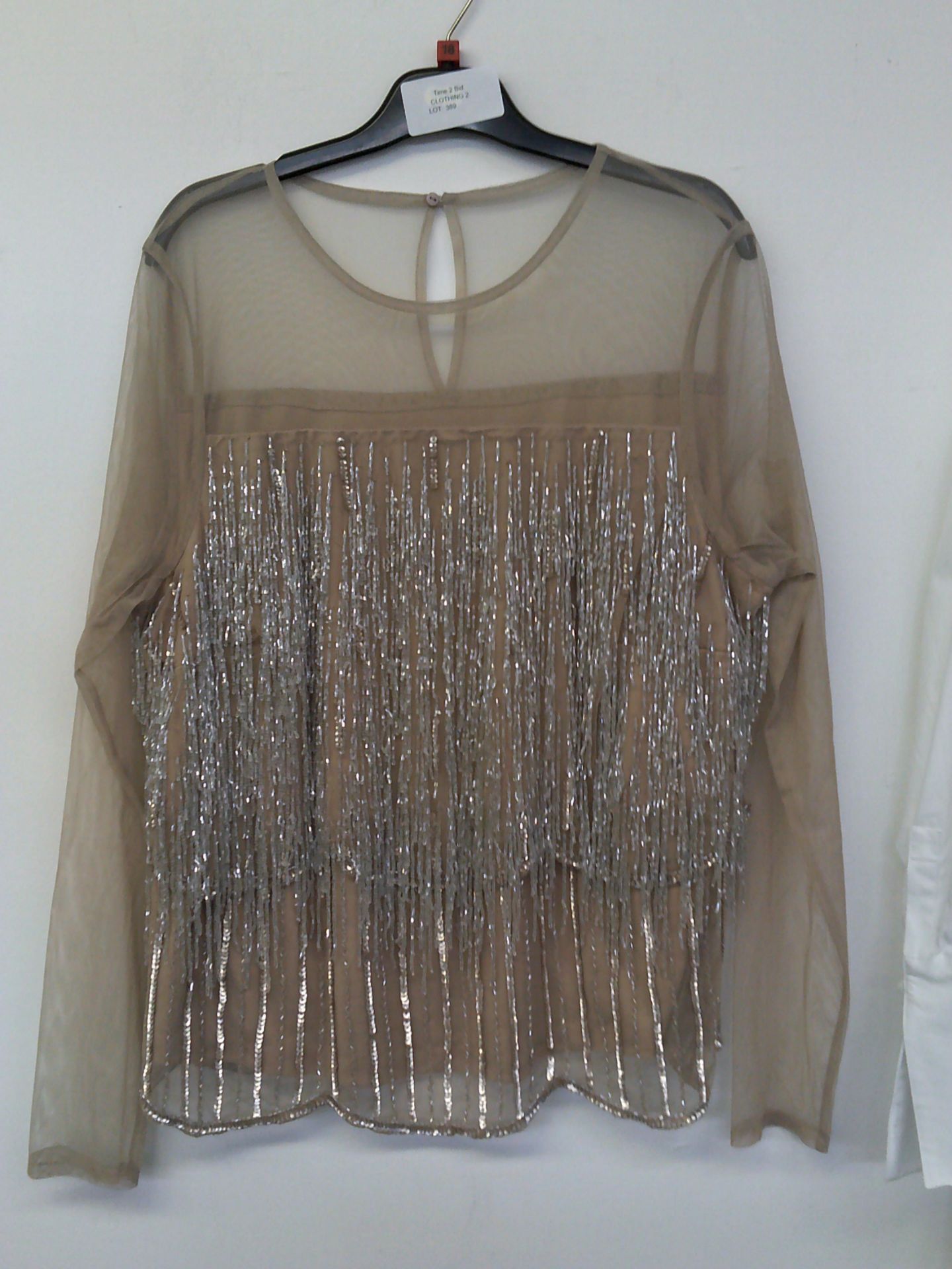 BEADED AND SEQUIN TOP SIZE 18
