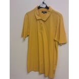 STUDIO MENS MUSTARD POLO SHIRT SIZE M