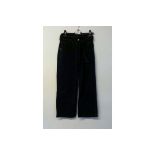 Ladies Black Jeans Tie Waist Waist Size 10