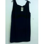 ANTHOLOGY BLK LINEN SLEEVELESS DRESS SIZE 20