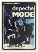 Depeche Mode 1984 Olympen Hall Lund Concert Poster (Sweden)