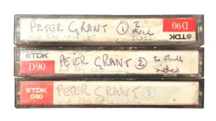 Led Zeppelin Peter Grant Tape Cassette Recorded Interview (UK)