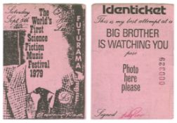 Joy Division 1979 Futurama Festival Ticket (UK)