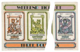 Jimi Hendrix 1970 Isle of Wight Ticket Collection (UK)