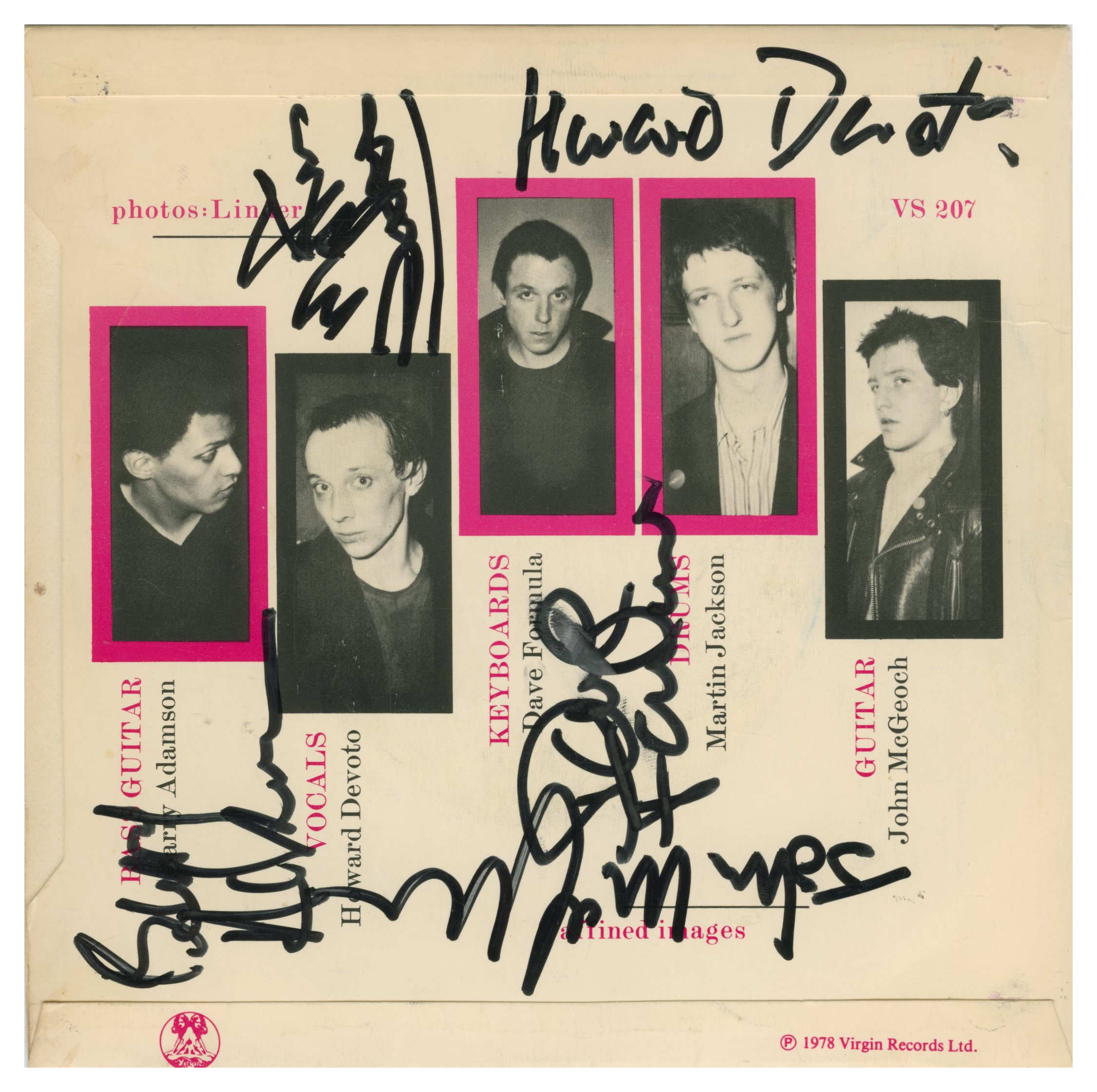Magazine Autographed 1978 Touch & Go 7” Single (UK)