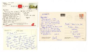 Noel Redding 1992/93 Handwritten Postcards (Ireland)