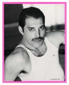 Freddie Mercury Owned 1980s Preening Pouting Posing Posturing Old Tart Christmas Card (UK)