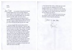 Elvis Costello Signed Letter & Cassette Set To Geoff Emerick (UK)