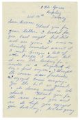 Patricia Clapton (Eric Clapton’s Mother) 1960s Handwritten Cream Related Letter (UK)